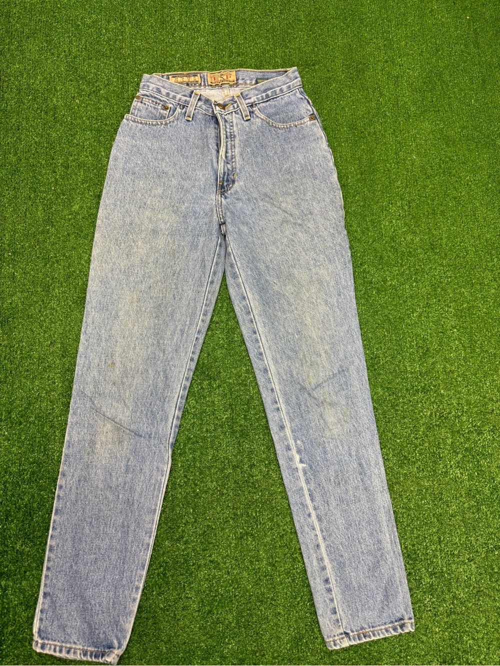 Vintage 90s Exp Express Tapered Mom High-Rise Jeans Size 3/4 Made In The USA Y2K
